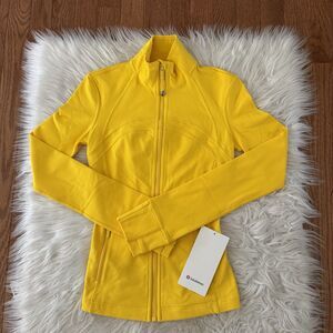 Lululemon Define Jacket Luon Maize Yellow Women’s Size 0 Full Zip Yoga Gym NWT